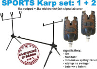 Kaprov set stojan a signaliztory: SPORTS karp set 3